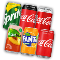 Coca Cola, Fanta, Sprite, Fuzetea